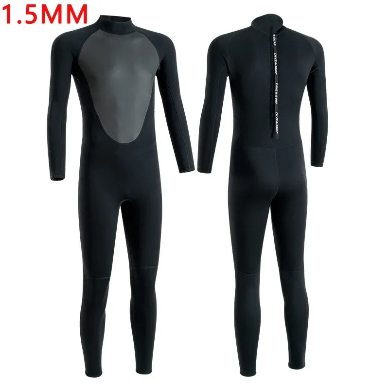 2025 Wetsuit Men's Warm and Cold 3/5mm Wet Winter Swimming One-piece Snorkeling Sun Protection Surf Suit Women's Wetsuit