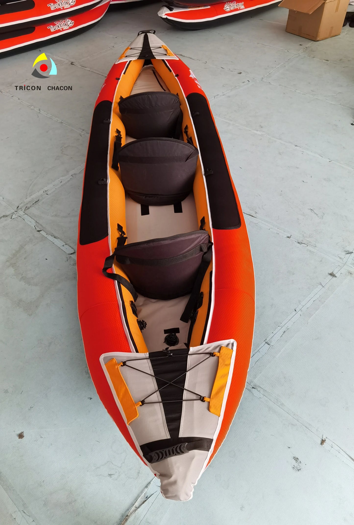 3-Person Fiberglass Inflatable Kayak For River Lake Sea & Ocean Fishing Multi-Use Rowing Boat And Canoe