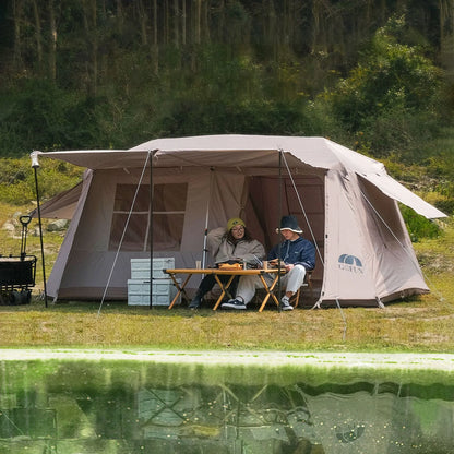 Outdoor Camping Two Bedroom Family Tent, Camping Outdoor Waterproof Large Automatic Tent, Big Tent Outdoor Camping/
