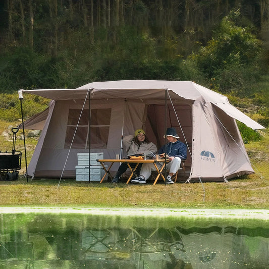 Outdoor Camping Two Bedroom Family Tent, Camping Outdoor Waterproof Large Automatic Tent, Big Tent Outdoor Camping/