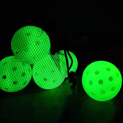 〔E〕LED Light Up Pickleball Balls,Glow In The Dark Pickleball,Pickleball Gifts For Men And Women,Outdoor Pickleball Balls Play