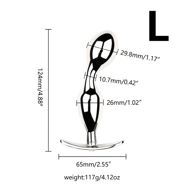 Metal Anchor Base Anal Plug outdoor Butt Plug Stainless Dildos Women'S Vaginal Plug Adult Couple Gay Masturbating Intimate Toys