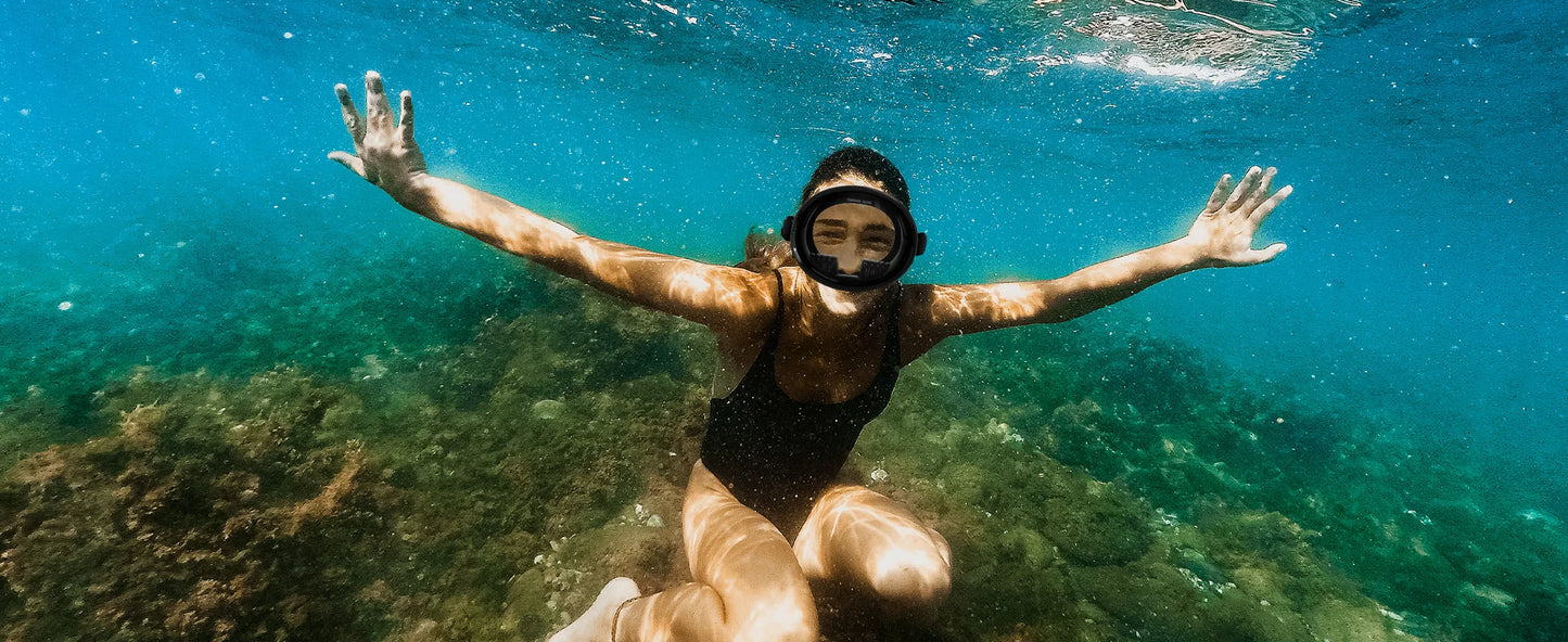 Adult Dive Mask: Wide View Anti-Fog Lens for Scuba, Snorkeling & Freediving - Comfortable Water Goggles