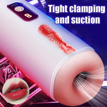 Sex Toys for Men Blowjob Vibrator Automatic Sucking Male Masturbator Cup Penis Trainer Pocket Vagina Pussy Adult Supplies
