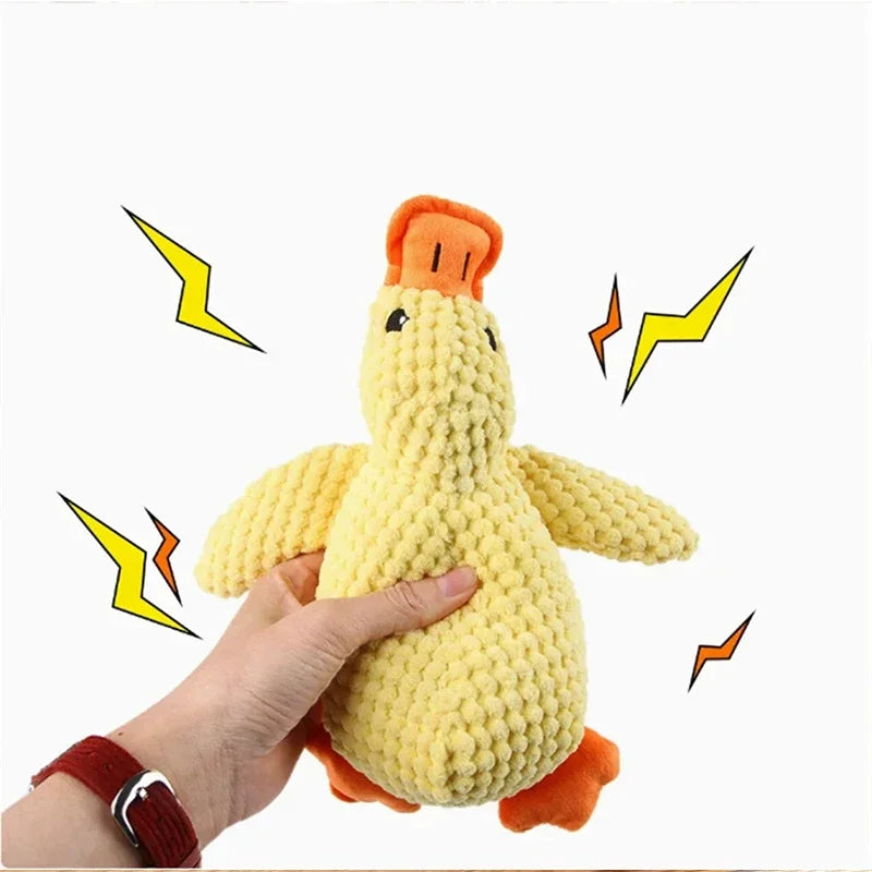 Dog~toy  plush  companion sleeping  duck  bite  resistant  teeth  grinding  sound  relief  duck  sound  toy