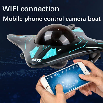 6CH Mini RC Boat Underwater Photography Toys Real-time Transmission Camera Boat RC Submarine Wifi FPV Remote Control Boats Gifts