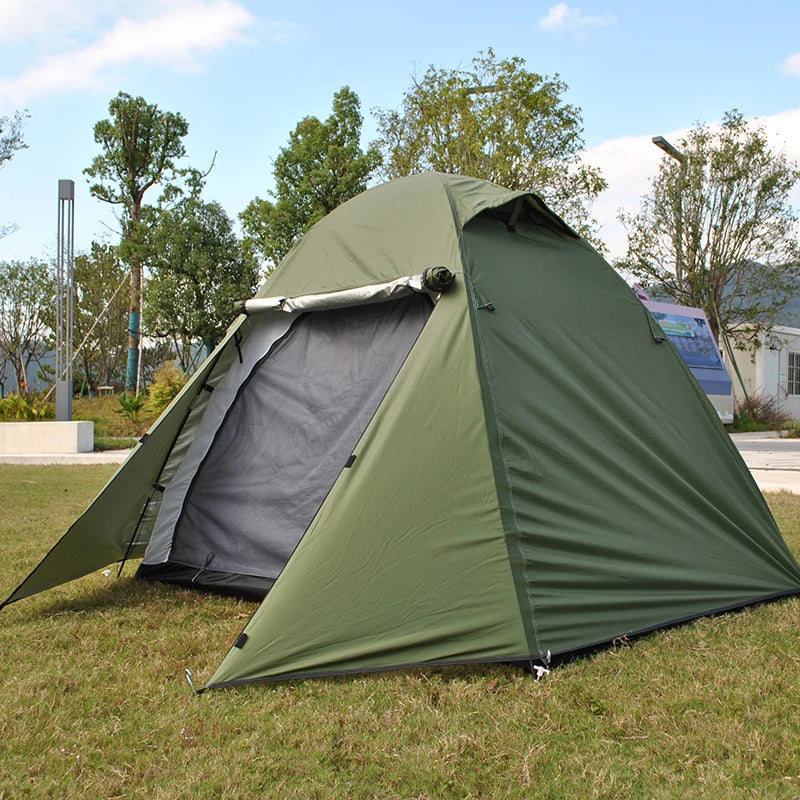 Camping Tent with Rainfly, 2, 3 Person Tent, Set up in 10 Mins, Weatherproof Tent for Camping, Festivals, Backyard, 2 Layers