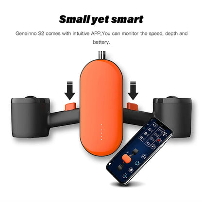 High Speed Electric Under Water Motor Scooter 1.2m/s Electric Underwater Thruster Sea Scooter for Diving Snorkeling