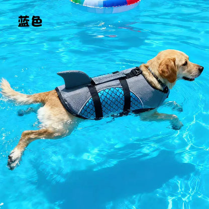 Dog Life Jacket Tear Resistant Dog Life Vest with Rescue Handle Pet Safety Swimsuit Small and Medium-sized Dog Life Jacket