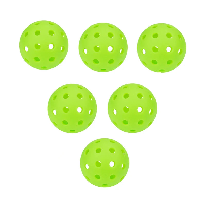 3/6/12pcs Indoor Pickleball Balls 26 Holes Colorful and Durable Pickleballs 72mm Training Ball Practice Competition Pickleball