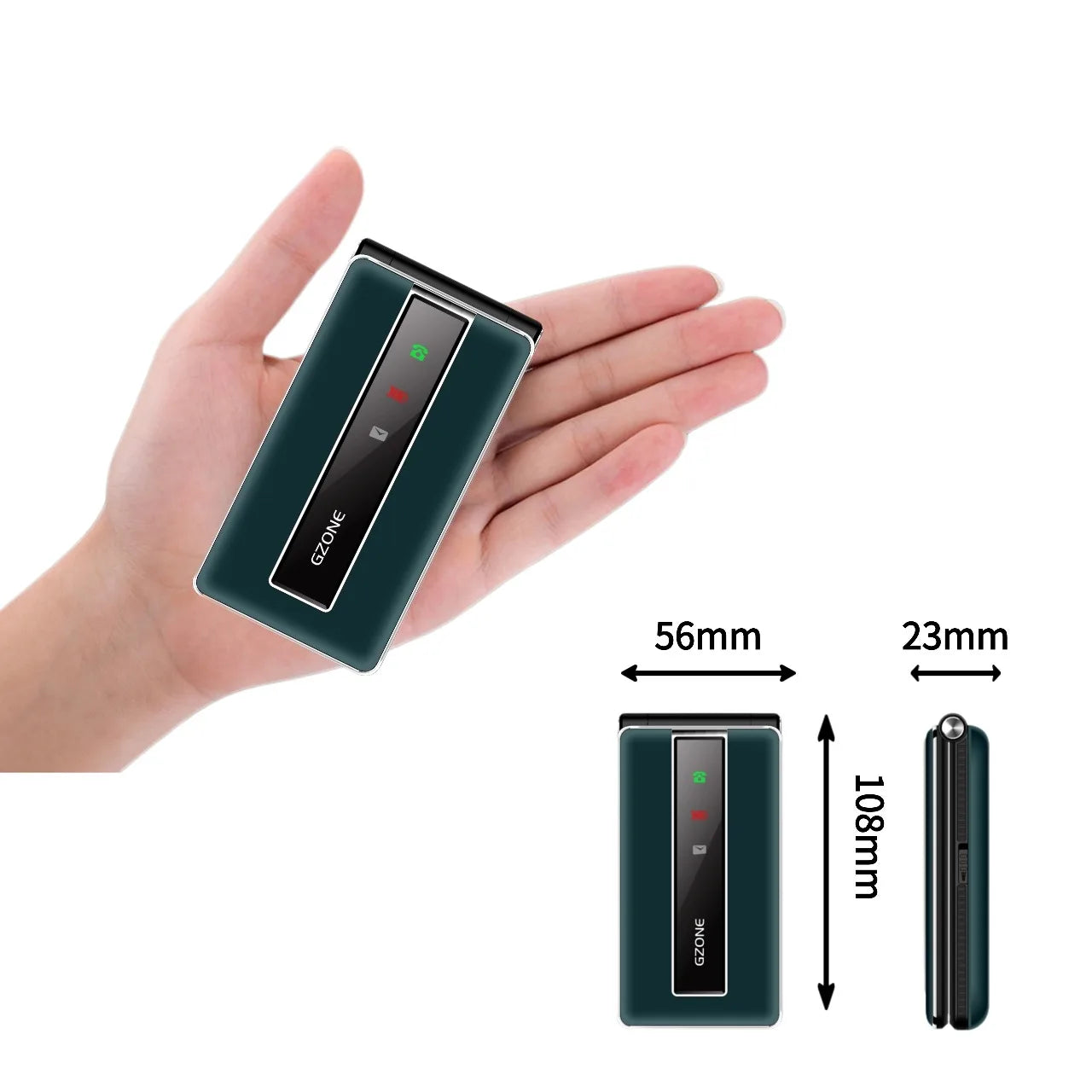 2G GSM Cheap Flip Push-Button Phone For Elderly Durable Quick Call Loud Voice Long Standby Dual Sim Unlocked Foldable Cellphone