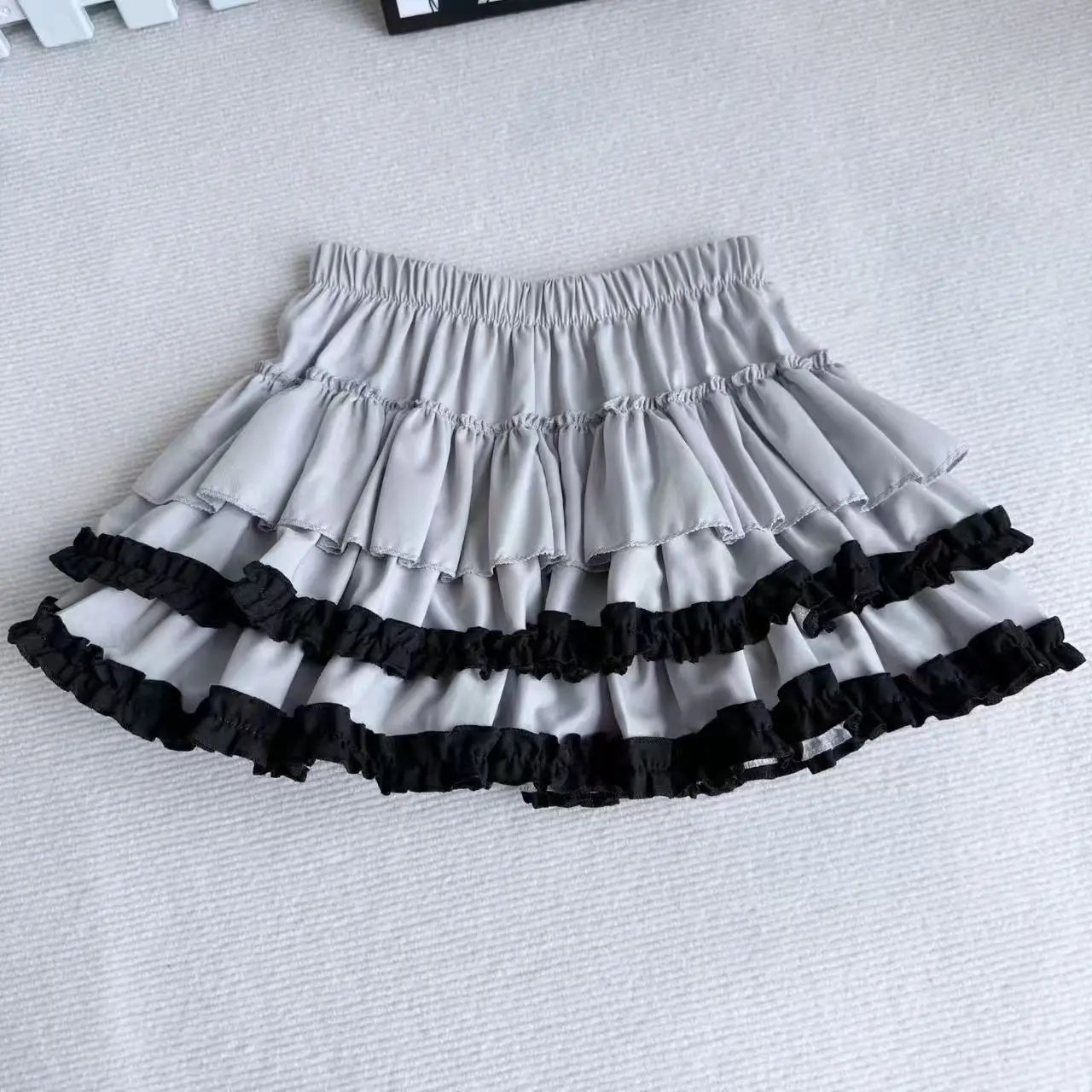 Women Pleated Bubble Mini Skirt Y2k Summer 2025 Korean Fashion Elastic Waist Puffy Short Skirt Girls Cute A Line Cake Skirt