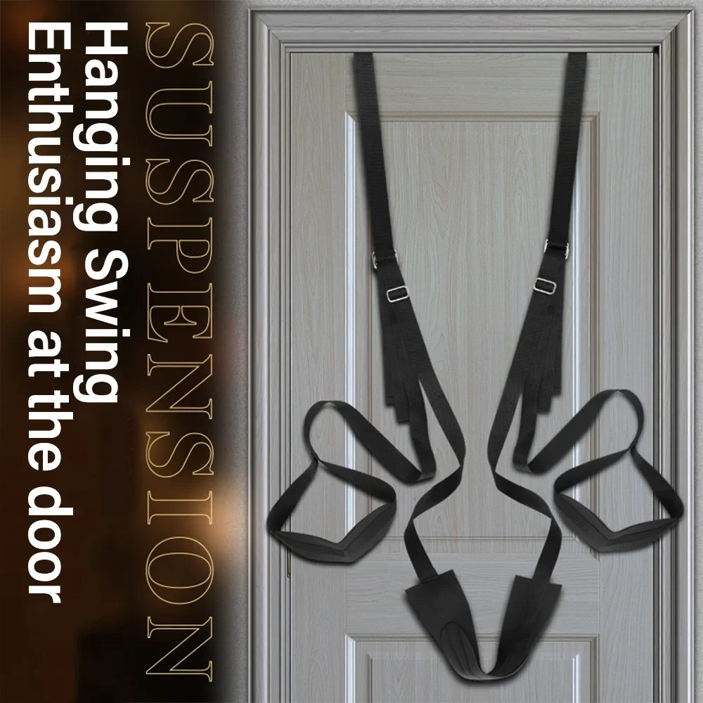 Sex Swing Hanging Door Swing Sex Bondage Adjustable Handcuffs Leg Adult Swing Sex Furniture for Couples Adult Sex Toys
