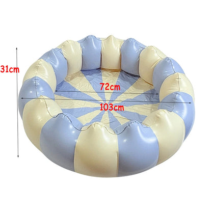 Baby PVC Inflatable Swimming Pool Portable Toy Toddler Blow Up Round Padding Pool Kid Fun Outdoor Play Sand/Water Fishing Toys
