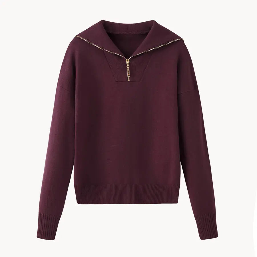 AS woman clothes knitting zipper collar tops and knitted skirt cover knee Autumn-winter collection