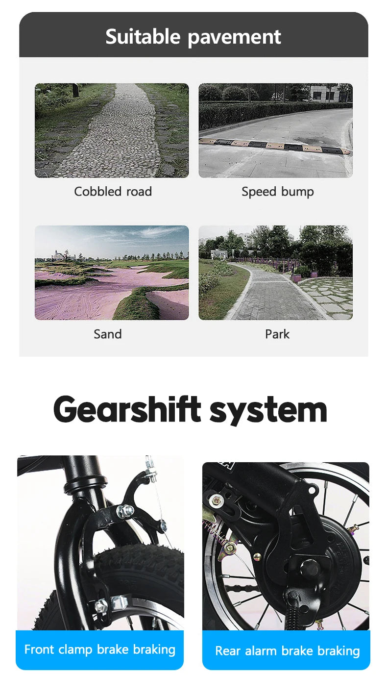 Student Off-road Racing Bike Folding Mountain Bike for Adult Male and Female Teenagers