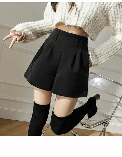Design-sensing Suits and Shorts Women Slim and High-waisted A-line Boot Pants Versatile Casual Pants