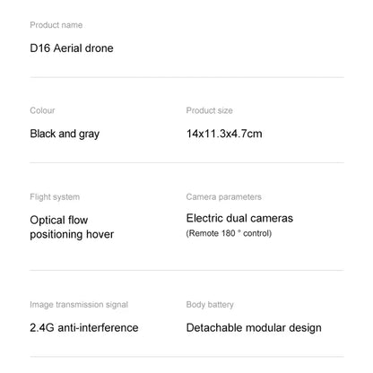 Xiaomi D16 Drone 8K Aerial GPS Avoidance Bushless Motor Drone Electric Adjustment HD Profesional Dual-camera Optical Flow