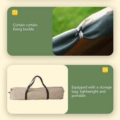 Outdoor Folding Camping Tent Portable Waterproof Sunshine-proof Automatic Easy Setup Tent For Camping Beach Picnic Barbecue