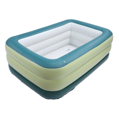 Blow Up Swimming Pool Multifunctional PVC Thickened Foldable Portable Large Capacity Inflatable Pool for Adults for Backyard