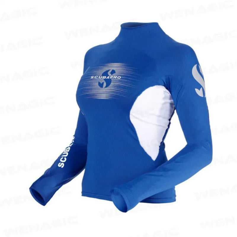 Women Wetsuits 2026 New Soft Slim-Fit UV Protection Skateboard Swimsuit Split Long Sleeve T Shirts Quick-Drying Rash Guard
