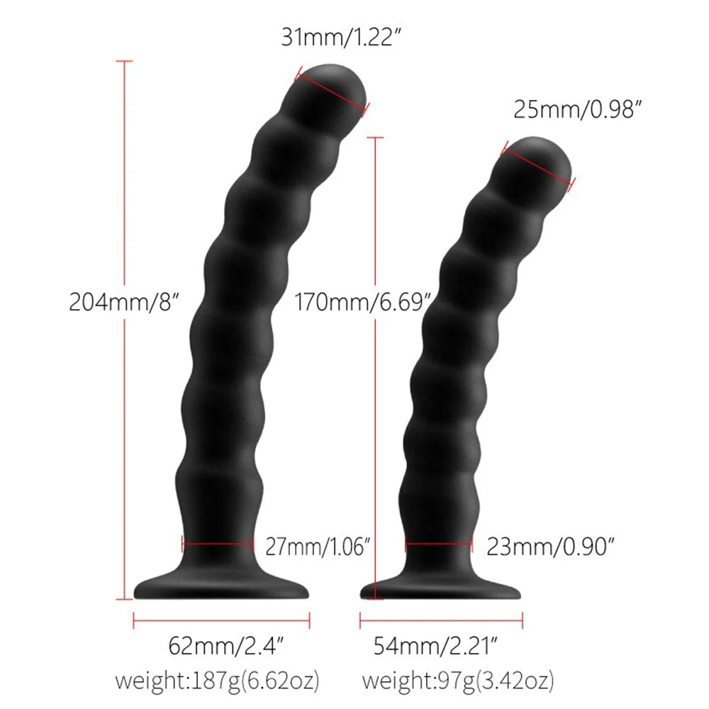 adult Toys for Man and Woman Anal Plug Prostate Massager adult Products Stimulator With Strong Sucker Silicone Bead Dildo