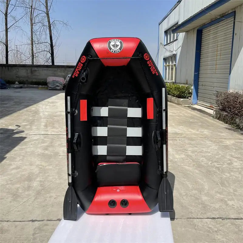 No Accessories Parts B175 Solar Marine 0.7 mm PVC Inflatable Rowing Fishing Boats One Person Kayak Canoe Dinghy Waterplay Craft