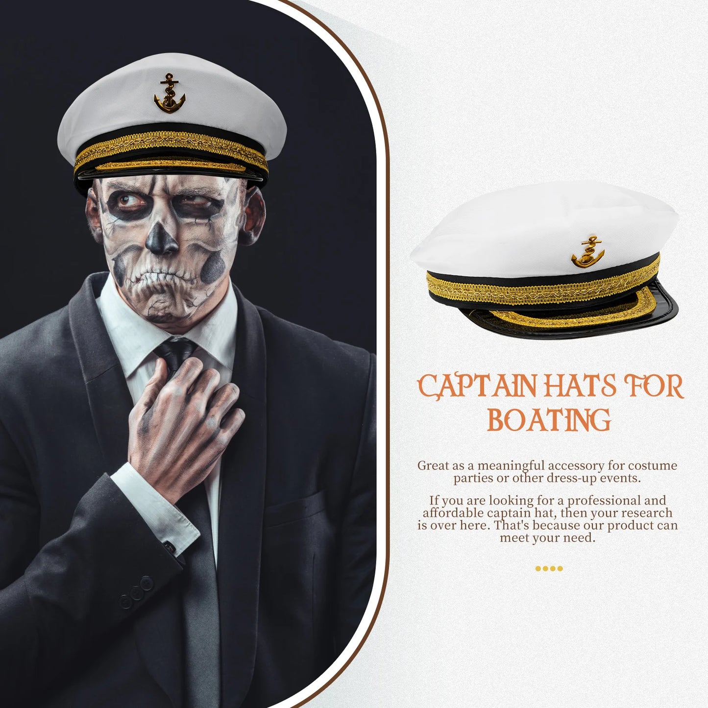 Captain Hat Adult Men Hats For Party Women Costumes Captains Boating Sailor Caps Fashion Decor