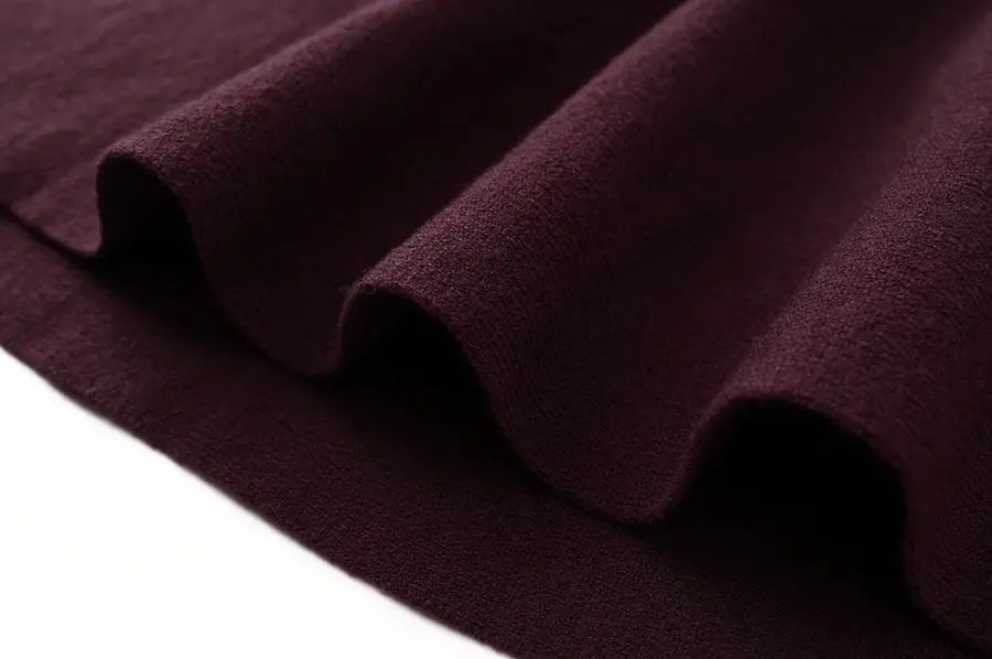 AS woman clothes knitting zipper collar tops and knitted skirt cover knee Autumn-winter collection