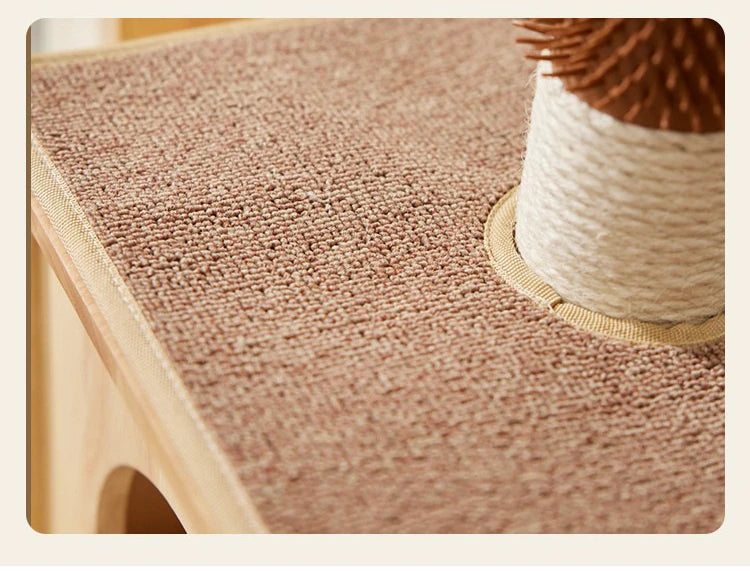 Indoor Cat House with Scratcher, Trees, Towers for Large Cats, Tall Toy, Multiple Hamocks, Park Scrapers Tool, Silicone Carrier