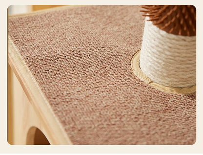 Indoor Cat House with Scratcher, Trees, Towers for Large Cats, Tall Toy, Multiple Hamocks, Park Scrapers Tool, Silicone Carrier