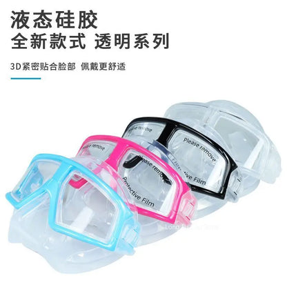 Freediving Mask Half Face Light Weight Low Volume Free Diving Goggles Silica Gel Diving Equipment