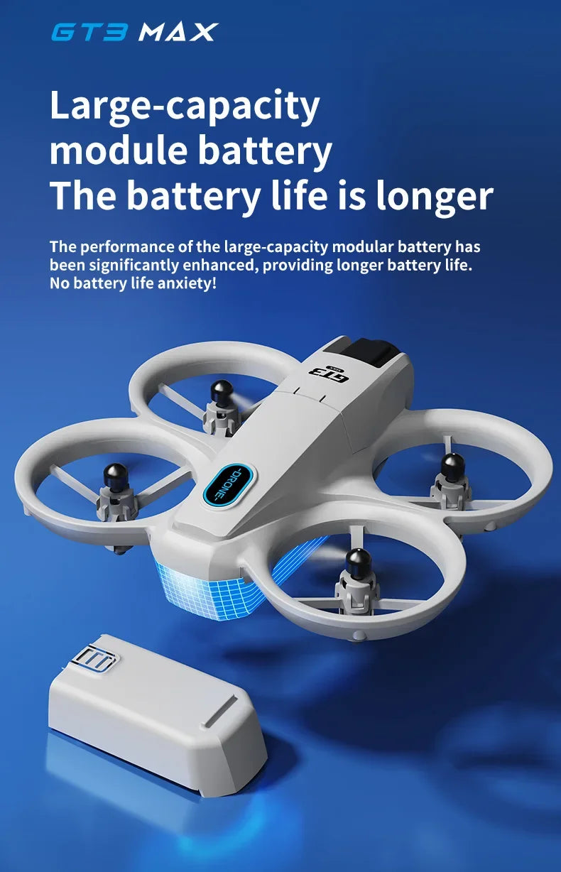 2025New GT3 MAX Drone 8K HD 4.3" Remote Control Headless Mode Helicopter 360° Flip Quadcopter Toys Mini Drone Fors Kid Toy Gifts