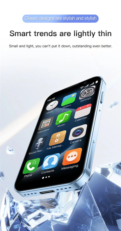 With 2Pcs DIY Stickers New XS18 Pro 2GB RAM 16GB ROM Android 9.0 Face Recognition Dual SIM Dual Standby 3G 3.0" Smartphone