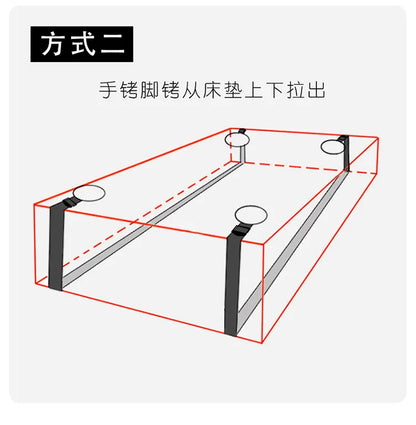 Sex Toys For Woman Couples Bed Handcuffs Gear Bondage Set Ankle Cuff Restraints Strap Adult Game Goods Handcuffs Ankle Cuff Anal