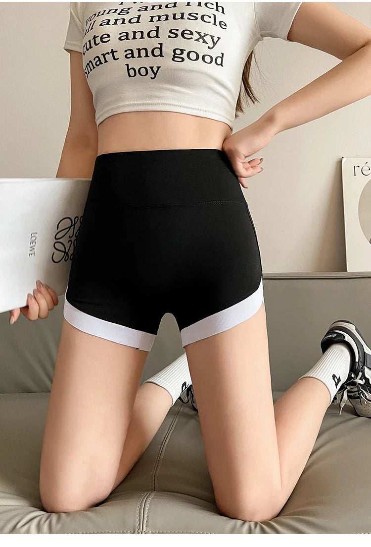 Summer Shark Pants Women Thin Style Leggings High Waist Hip Liftting Traceless Safety Pants Quick Drying and Breathable Shorts