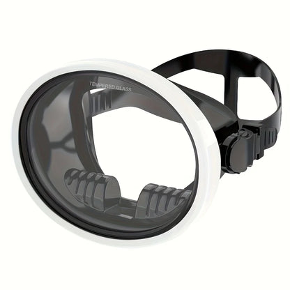 Diving Mask Goggles HD Anti-Fog Spearfishing Mask Freediving Mask Clear Panoramic Goggle with Adjustable Buckle for Free Diving
