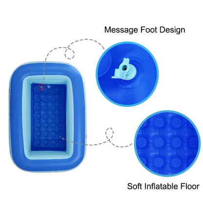 1M Baby Inflatable Pools Swimming Pool Water Pools Kids Bath Bathtub Outdoor Indoor Water Game Party for Children Boys Girls Dog