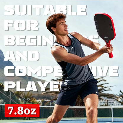 Agassi pro IV Pickleball Paddle 16mm Gen 4 TFP Foam Core T700 Carbon Fiber Ergonomic Grip Design for Increased Power And Spin