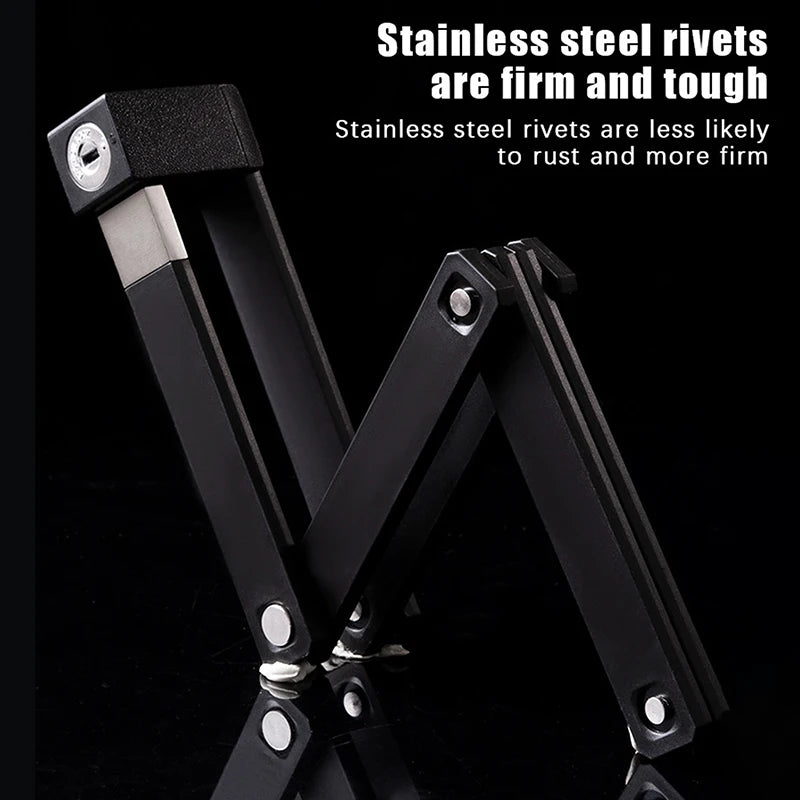 Keep Cycles Safe with OFFBONDAGE Durable Folding Bike Lock; Anti-Theft Security for Motorcycles, Electric Bikes & Scooters
