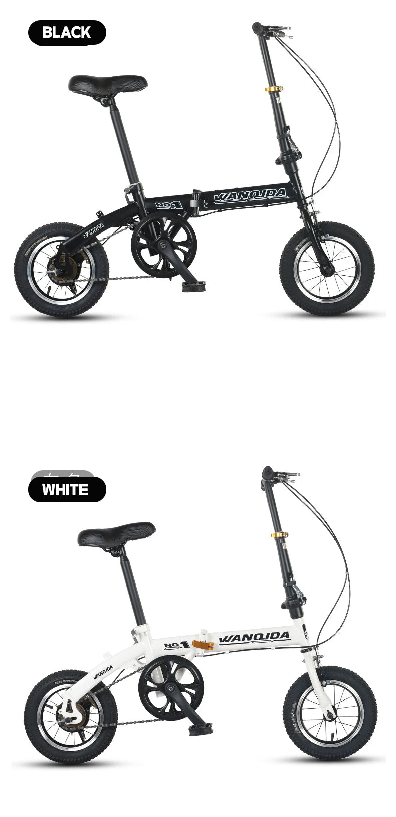 Student Off-road Racing Bike Folding Mountain Bike for Adult Male and Female Teenagers