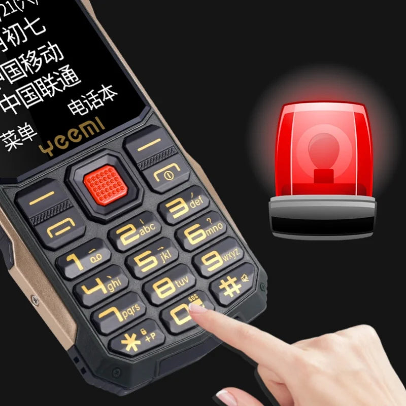 New Yeemi K1+ Mobile Phone 2.4inches GSM 2G Big Button Mp3/Mp4 Loud Voice Dual SIM Cards 4G Original Cellphone for Elderly