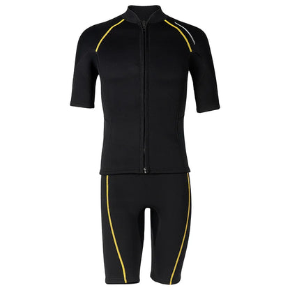 1.5MM Wetsuits for Mens Womens Front Zip Diving Suits Neoprene Short Sleeve Wet Suit for Surfing Diving Swimming Snorkeling