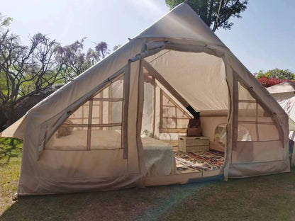 Large Inflatable Tent Tents for Outdoor Camping, Waterproof and Sunscreen, Family Dinner, 3-4 People