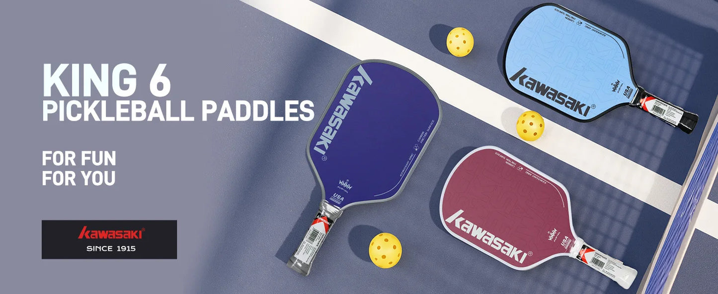 Kawasaki KING 6 USAPA Approved Wide Body Large Sweet Spot pickleball paddle With Cover