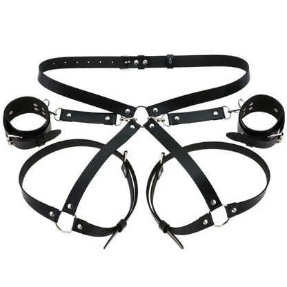 Sex Restraints Bondage Toys PU Leather Adjustable Waist Strap Adult Games Sex Toys For Men Women Sex Bondage Toys