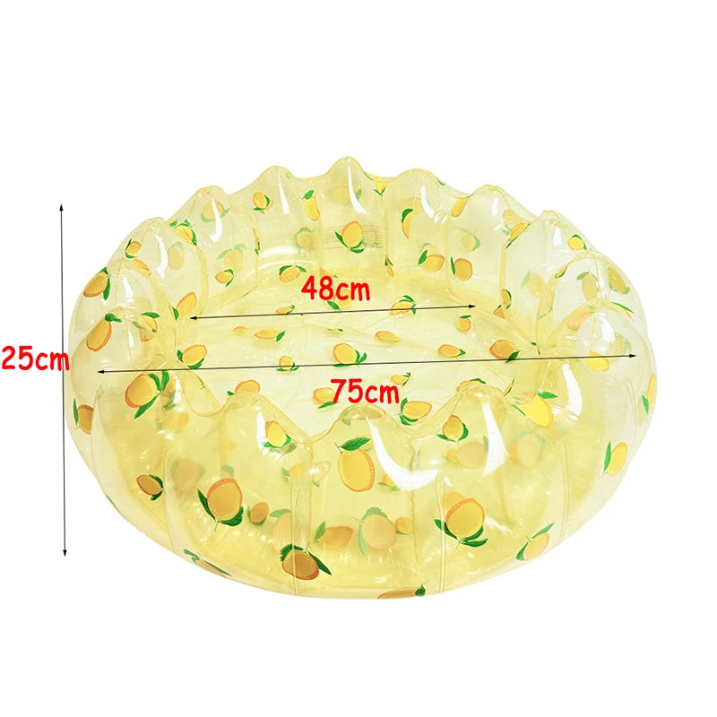 Baby PVC Inflatable Swimming Pool Portable Toy Toddler Blow Up Round Padding Pool Kid Fun Outdoor Play Sand/Water Fishing Toys