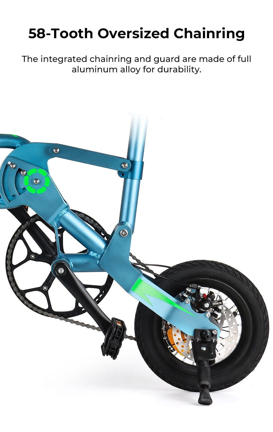 12Inch Folding Bicycle 7 Speed Disc Brake Ultralight Portable Adult Men's Bike to Work Foldable Bicycle with Shock Handlebar