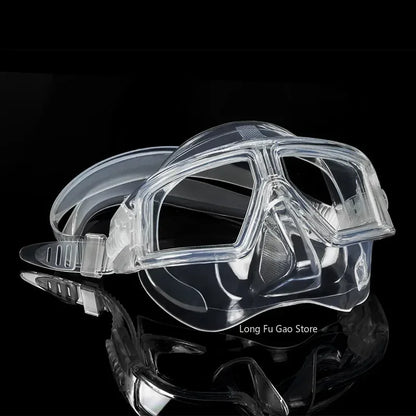 Freediving Mask Half Face Light Weight Low Volume Free Diving Goggles Silica Gel Diving Equipment