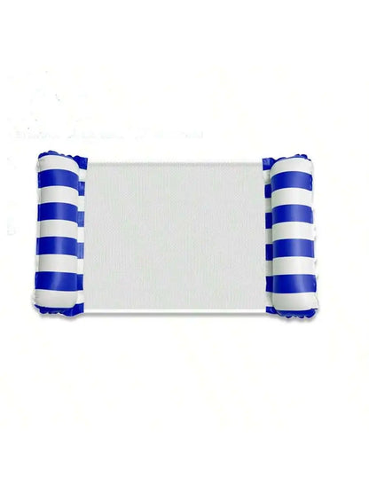 Inflatable Foldable Floating Row Swimming Pool Party Water Hammock Air Mattresses Pvc Stripe Water Floating Inflatable Mat
